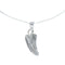 Navajo Sterling Silver Leaf Pendant 16" Box Italian Chain Necklace Set X10680